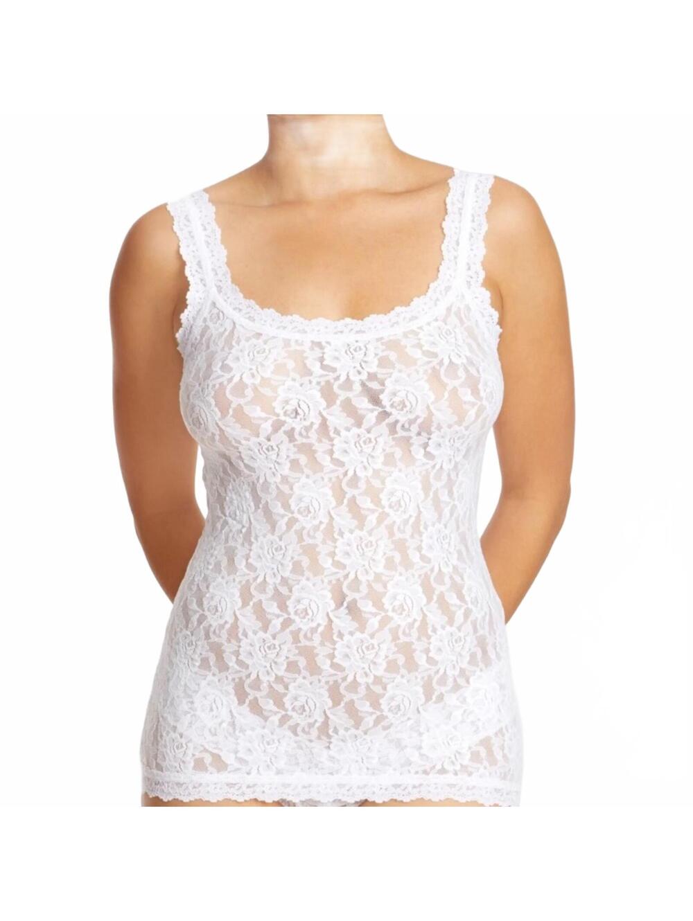 Hanky Panky Signature Lace Camisole Cami Tank Top Unlined White Women Size Large